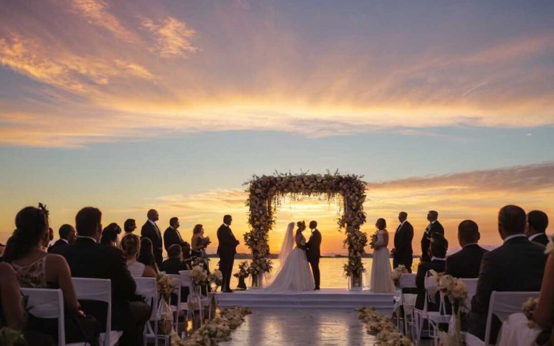 Planifier votre mariage en harmonie avec l&rsquo;heure du coucher du soleil pour des photos inoubliables